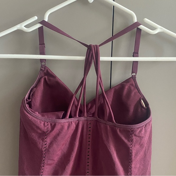 Athleta Women's Allegro Strappy Support Tank In Maroon - Picture 5 of 10